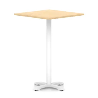 Italia Square Poseur Table With Cross Base