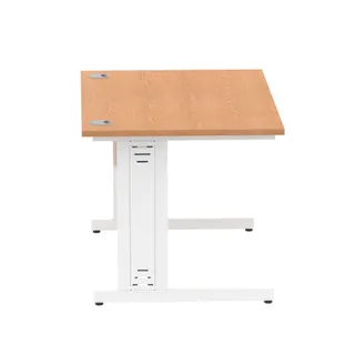 Impulse Straight Desk Cable Managed Leg
