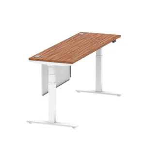 Air Height Adjustable Slimline Desk With Cable Ports