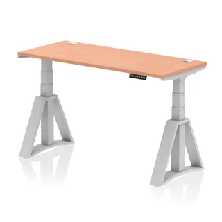 Air Height Adjustable Slimline Desk With Cable Ports