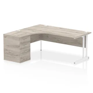 EE - Impulse Cantilever Crescent Desk Workstation