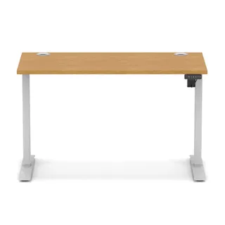 Air Lite Height Adjustable Slimline Desk With Cable Ports