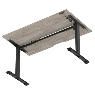 Air Lite Height Adjustable Desk With Scalloped Edge