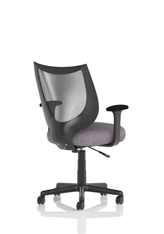 Camden Medium Back Black Mesh Task Operator Office Chair With Arms