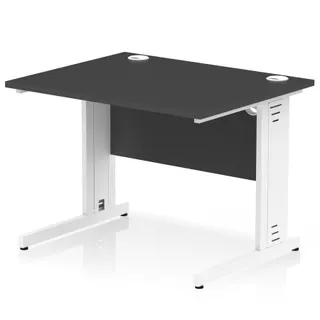 Impulse Straight Desk Cable Managed Leg