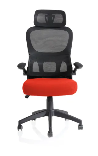 Iris Task Operator Mesh Back Fabric Seat With Headrest