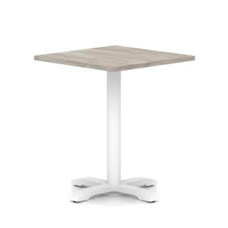 EE - Italia Square Poseur Table With Cross Base