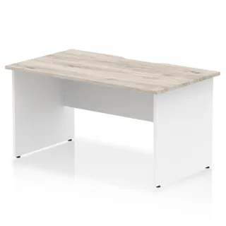 Impulse Scalloped Edge Straight Desk Panel End Leg