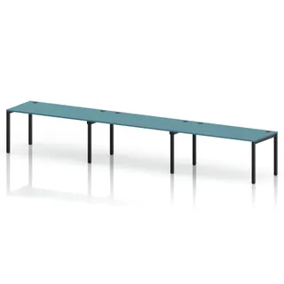 Impulse Single Row Bench Desk - 3 Person