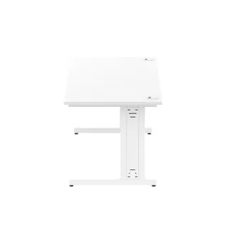 Impulse Straight Desk Cable Managed Leg