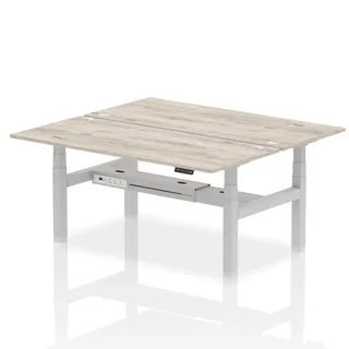 OE - Air Back-to-Back Height Adjustable Bench Desk - 2 Person