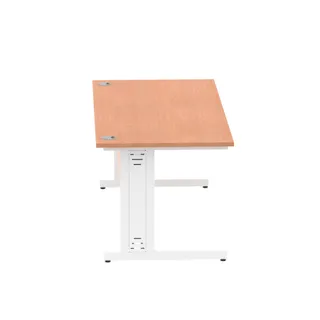 Impulse Straight Desk Cable Managed Leg
