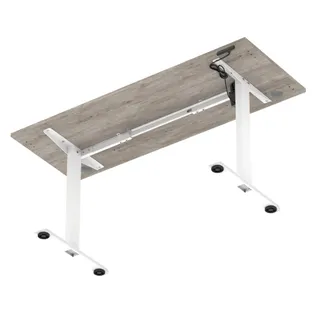 Air Lite Height Adjustable Slimline Desk With Cable Ports