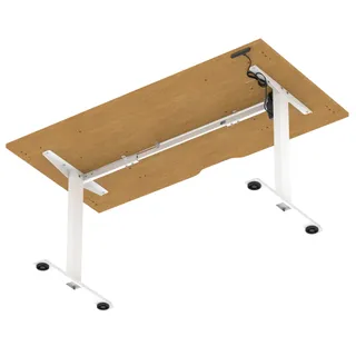 Air Lite Height Adjustable Desk With Scalloped Edge