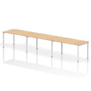 Impulse Single Row Bench Desk - 3 Person