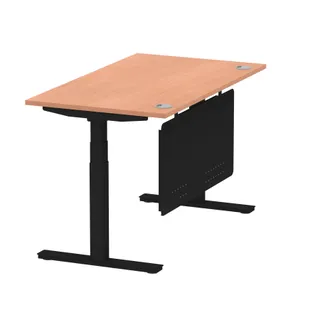 Air Height Adjustable Desk With Cable Ports