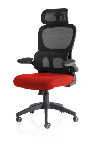 Iris Task Operator Mesh Back Fabric Seat With Headrest