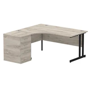 EE - Impulse Cantilever Crescent Desk Workstation