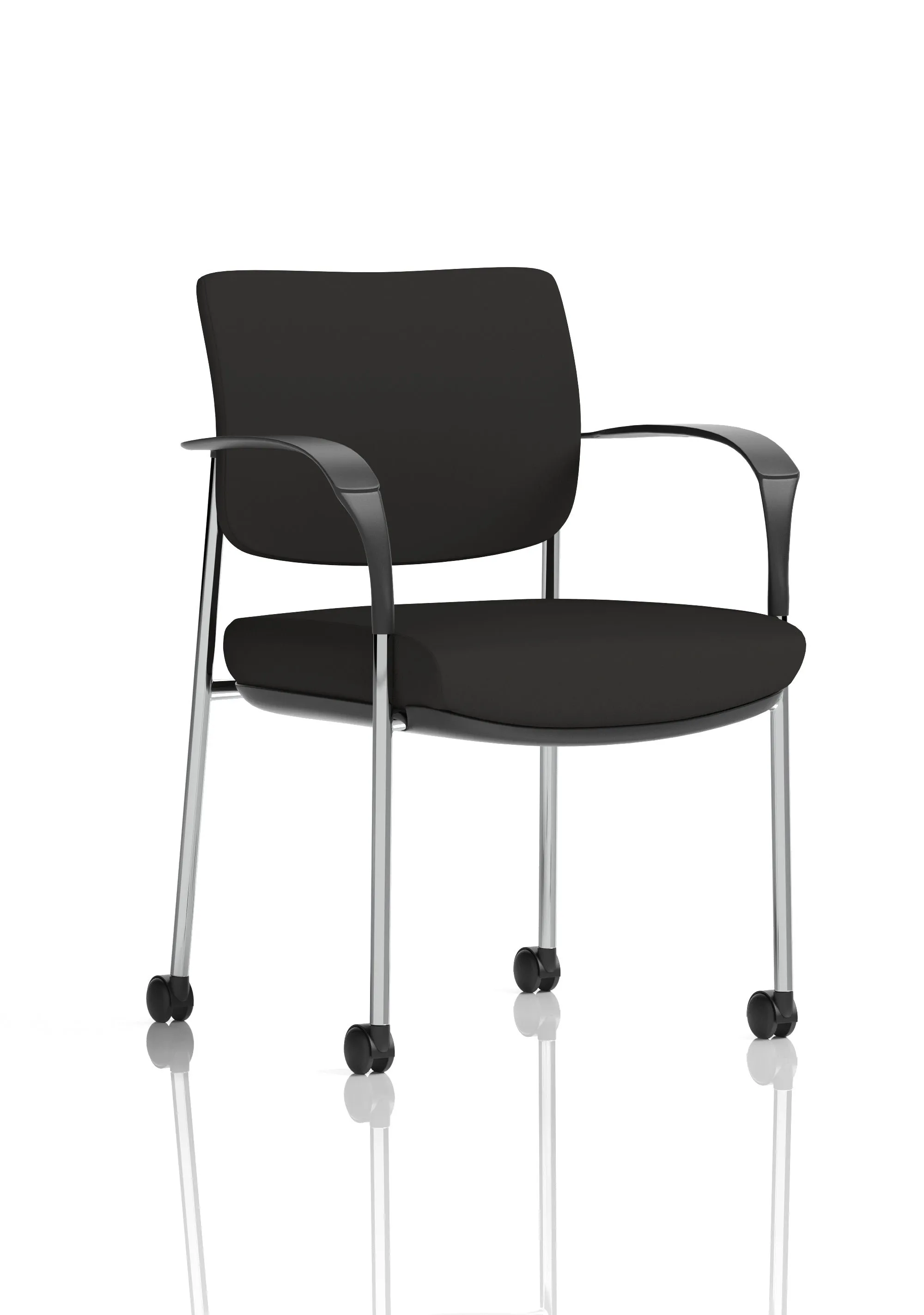 EE - Brunswick Deluxe Medium Back Visitor Office Chair with Arms with Castors