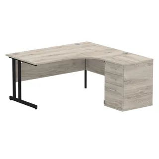 EE - Impulse Cantilever Crescent Desk Workstation