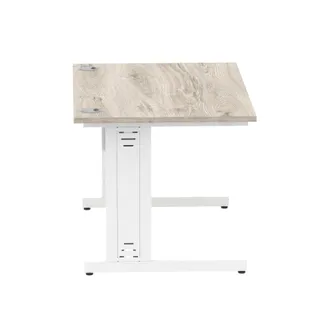 Impulse Straight Desk Cable Managed Leg
