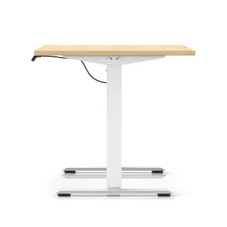 Air Lite Height Adjustable Desk With Scalloped Edge