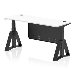 Air Height Adjustable Slimline Desk With Cable Ports