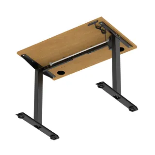 Air Lite Height Adjustable Slimline Desk With Cable Ports