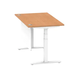 Air Height Adjustable Desk With Cable Ports