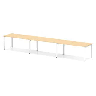 Evolve Plus Single Row Bench Desk - 3 Person