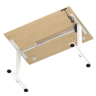 Air Lite Height Adjustable Desk With Cable Ports