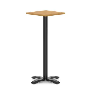 Italia Square Poseur Table With Cross Base