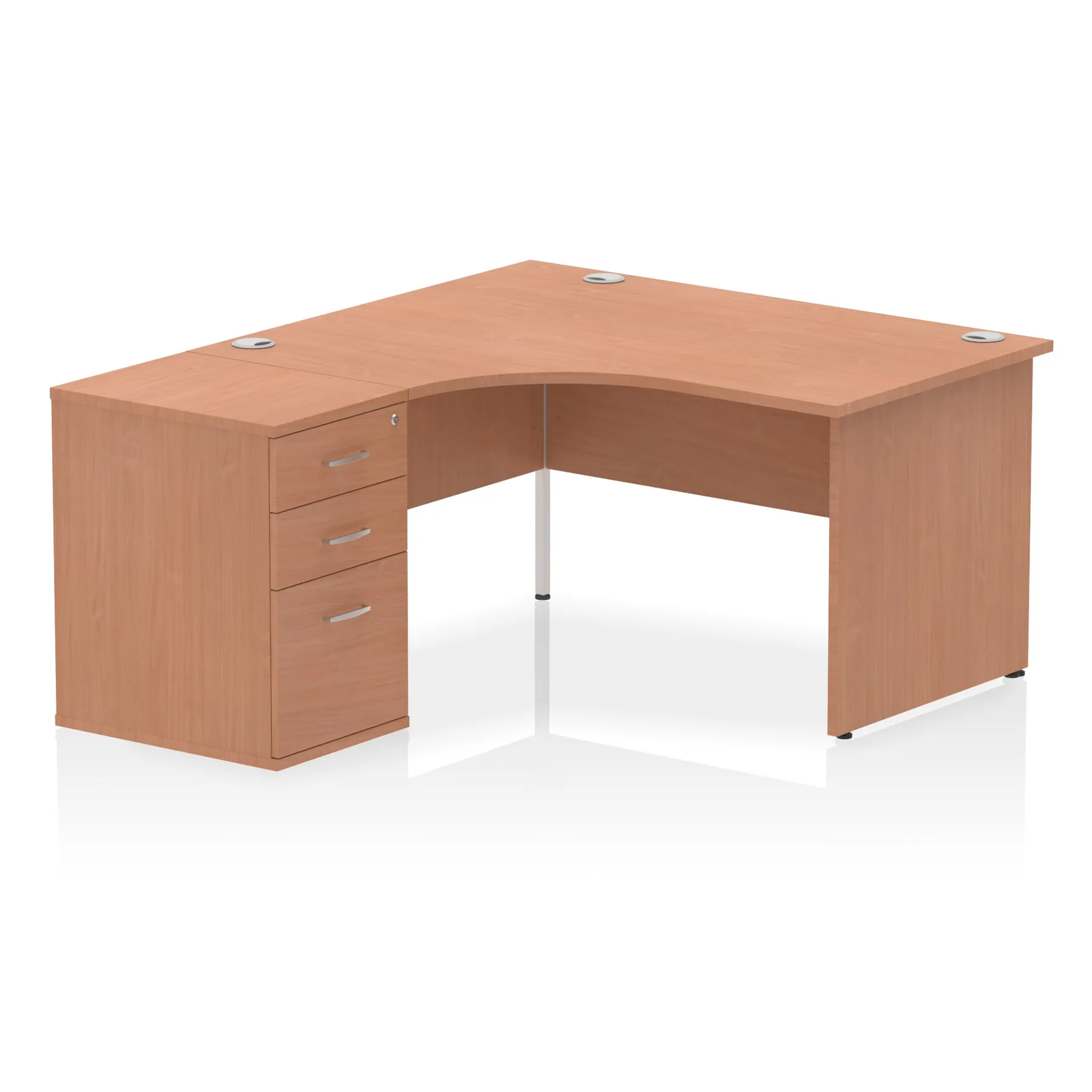 EE - Impulse Panel End Crescent Desk Workstation