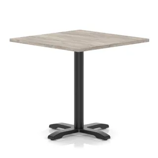EE - Italia Square Poseur Table With Cross Base
