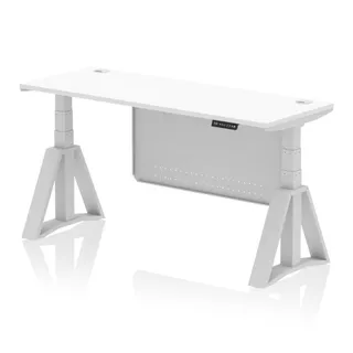 Air Height Adjustable Slimline Desk With Cable Ports