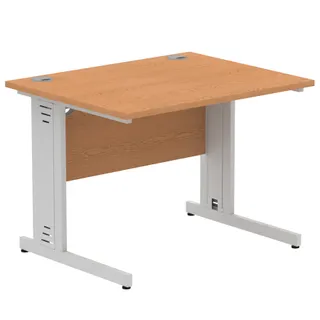 Impulse Straight Desk Cable Managed Leg