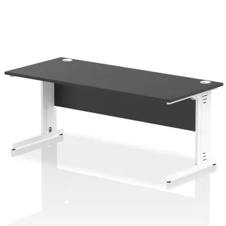 Impulse Straight Desk Cable Managed Leg