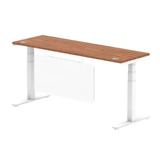 Air Height Adjustable Slimline Desk With Cable Ports