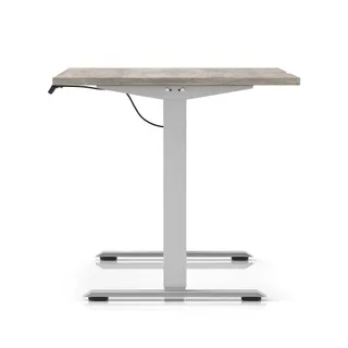 Air Lite Height Adjustable Desk With Scalloped Edge