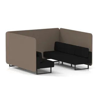 Brixworth Bench Booth in Two Tone
