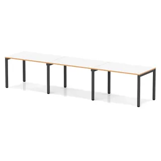 Evolve Plus Single Row Bench Desk - 3 Person
