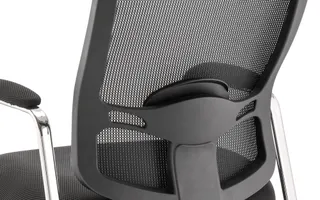 Portland Medium Mesh Back (Straight Leg) Visitor Chair with Arms