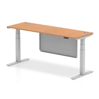 Air Height Adjustable Slimline Desk With Cable Ports