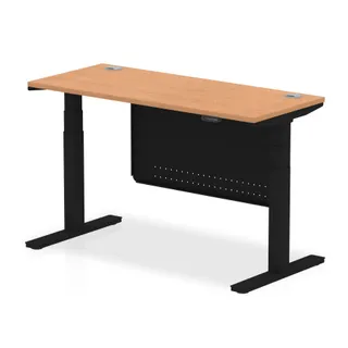 Air Height Adjustable Slimline Desk With Cable Ports