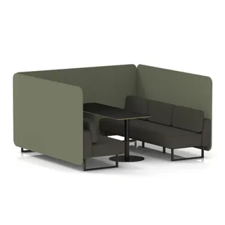 Brixworth Bench Booth in Two Tone
