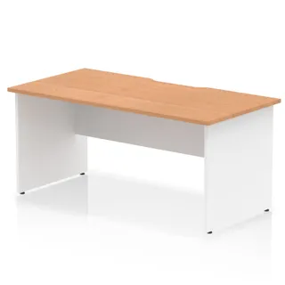 Impulse Scalloped Edge Straight Desk Panel End Leg