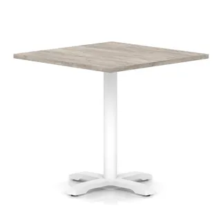 Italia Square Poseur Table With Cross Base
