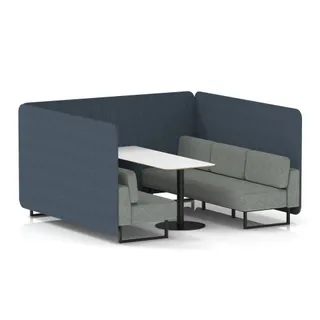 Brixworth Bench Booth in Two Tone