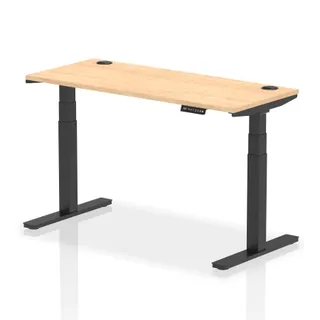 EE - Air Height Adjustable Slimline Desk With Cable Ports