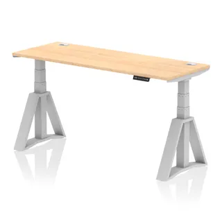 Air Height Adjustable Slimline Desk With Cable Ports